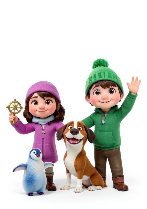 Children's Polar Region eBook Adventure Tales Sam Mia Max-0