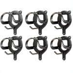 Horse Bridle Rack Dunzy 12‑Count Metal Holder with Tubes Black-0