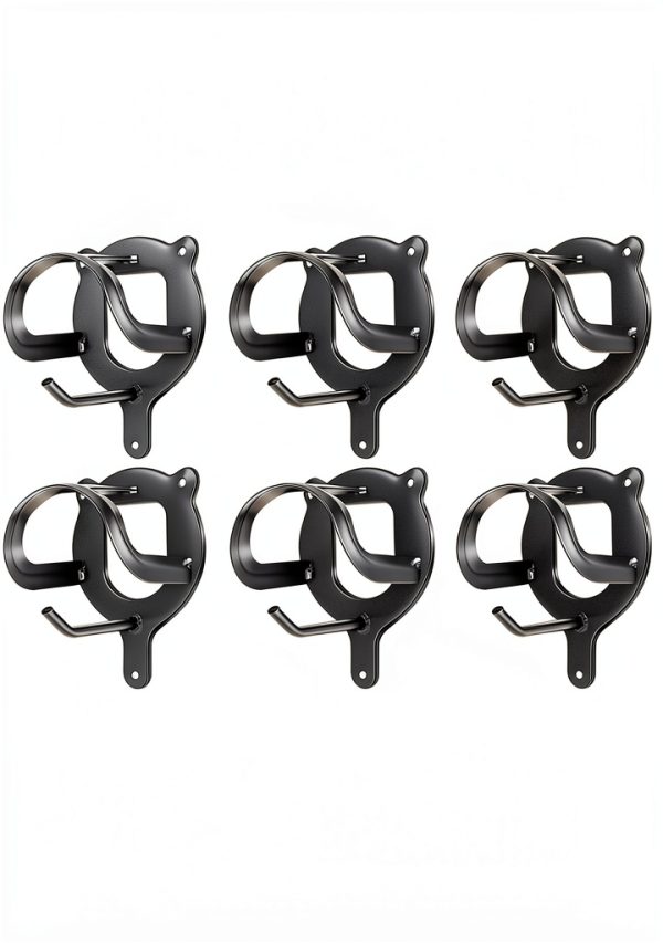 Horse Bridle Rack Dunzy 12‑Count Metal Holder with Tubes Black-0