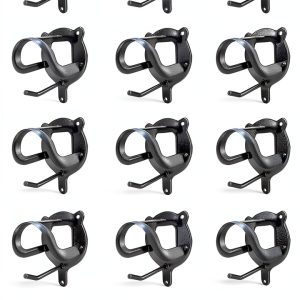 16 Counts Horse Bridle Racks, Horse Tack Storage Halter, Bridle Hooks, Bridle Holder, Metal Bridle Bracket, Hanger Metal Bridle Holder with Tubes and Screw for Horse Barn Supplies, Black-0