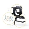 Horse Bridle Rack Dunzy 12‑Count Metal Holder with Tubes Black-2