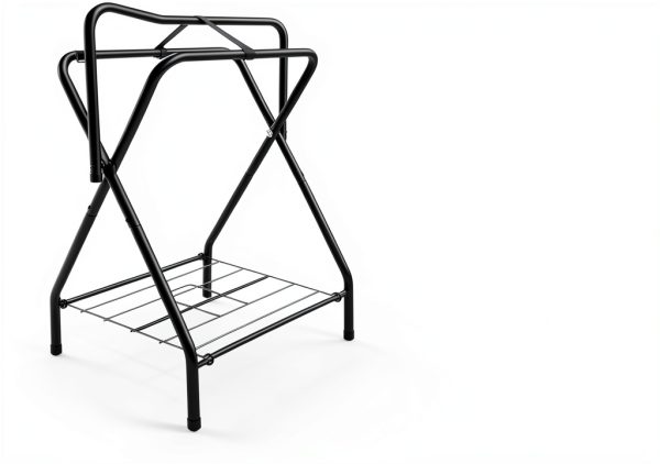 Folding Saddle Rack HDYEGY Stand Detachable Bottom Storage-3