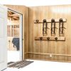 Horse Bridle Rack Dunzy 12‑Count Metal Holder with Tubes Black-5