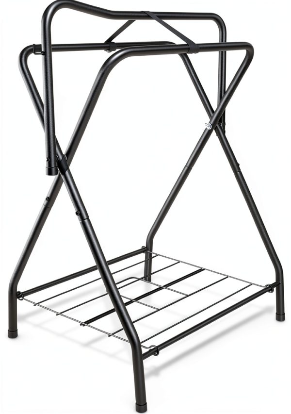 Folding Saddle Rack HDYEGY Stand Detachable Bottom Storage-0