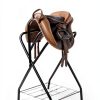 Folding Saddle Rack HDYEGY Stand Detachable Bottom Storage-5