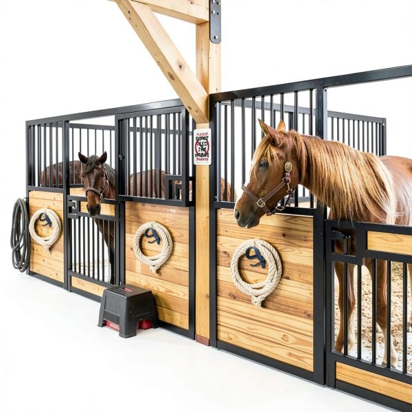 16 Counts Horse Bridle Racks, Horse Tack Storage Halter, Bridle Hooks, Bridle Holder, Metal Bridle Bracket, Hanger Metal Bridle Holder with Tubes and Screw for Horse Barn Supplies, Black-6